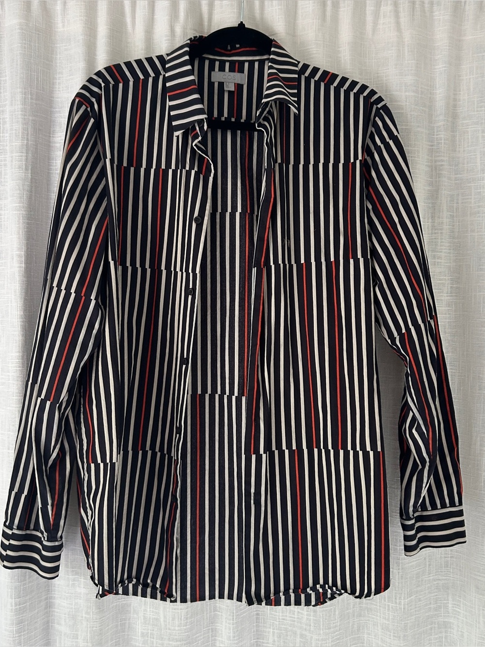 Cos Striped Button Front Shirt